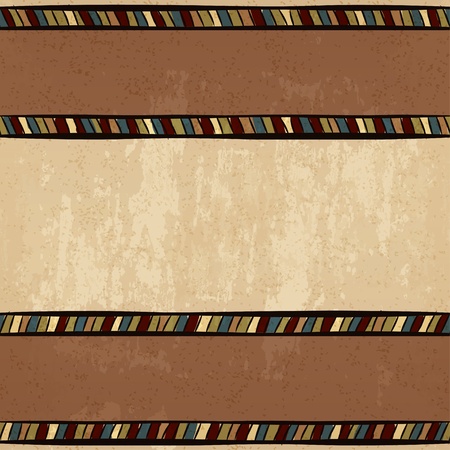 vintage ethnic background hand-drawn seamless ornament - vector illustrationのイラスト素材