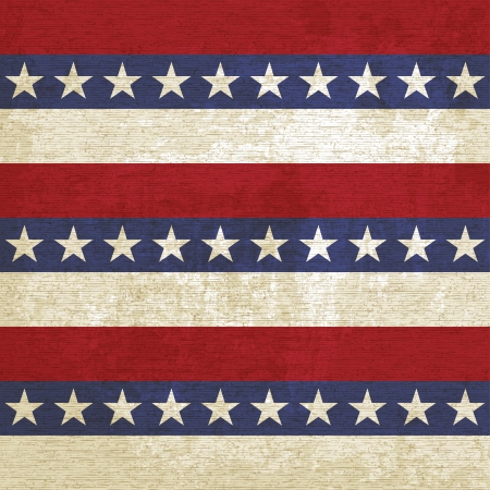 Vintage background with stripes and stars - vector illustrationのイラスト素材