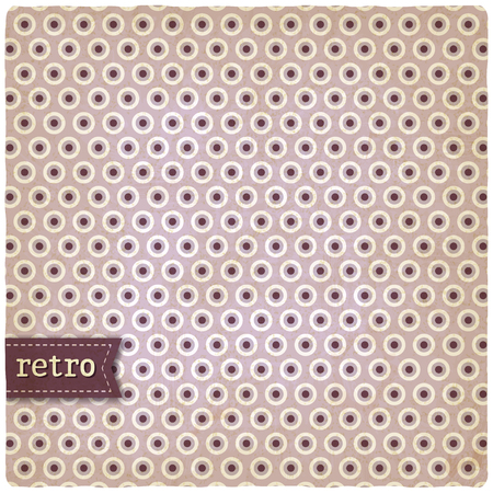 retro background (seamless pattern included in swatch menu) - vector illustrationのイラスト素材
