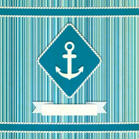 marine striped old background illustrationのイラスト素材
