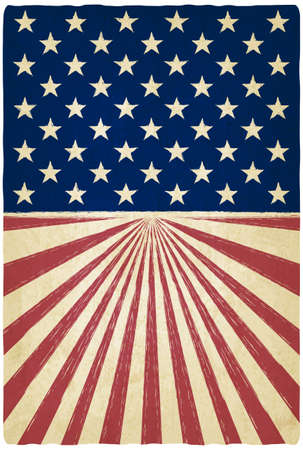 stripes and stars old background - vector illustrationのイラスト素材