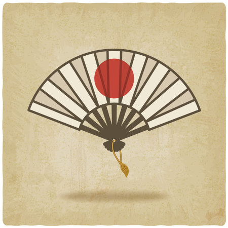 Fan old background - vector illustrationのイラスト素材