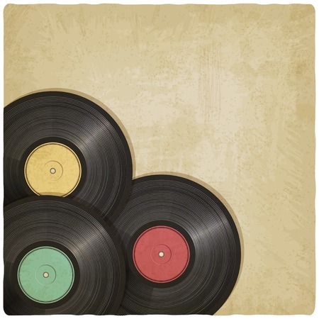 vinyl record old background - vector illustration. eps 10のイラスト素材