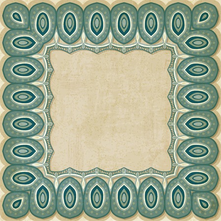 retro border pattern old background のイラスト素材
