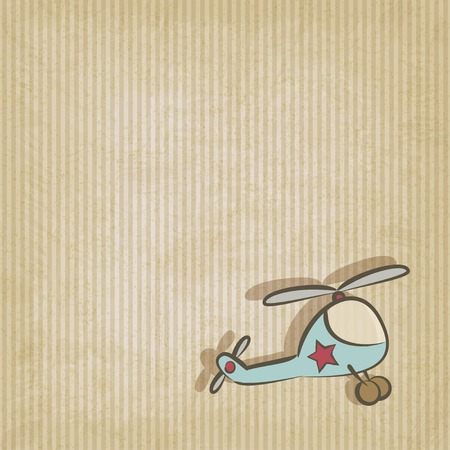 retro background with helicopter のイラスト素材