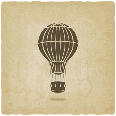 hot air balloon old background- vector illustration. eps 10のイラスト素材