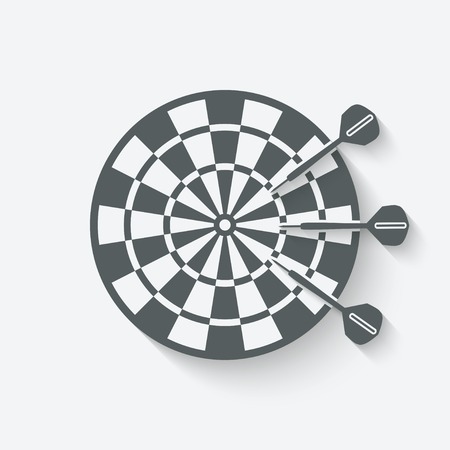 darts sport icon - vector illustration. eps 10のイラスト素材