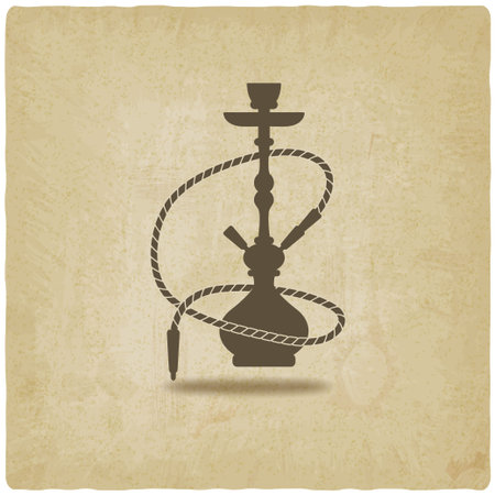 hookah old background - vector illustration. eps 10