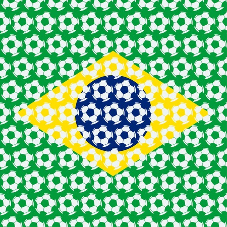 Brazil soccer background - vector illustration. eps 8のイラスト素材