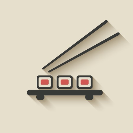 sushi roll icon - vector illustration. eps 10のイラスト素材