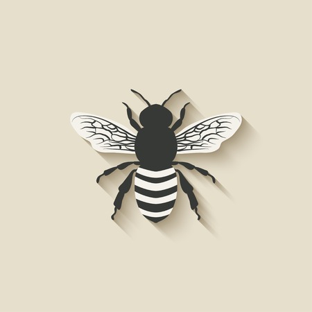 bee insect icons - vector illustration. eps 10のイラスト素材