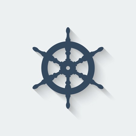 steering wheel design element - vector illustration.のイラスト素材