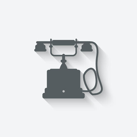 retro phone design element - vector illustration. のイラスト素材