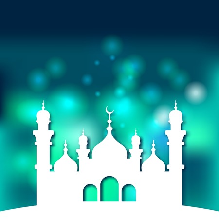 Mosque Islamic background - vector illustration. eps 10のイラスト素材