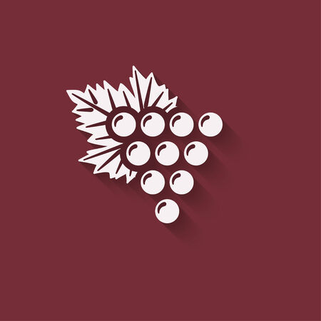 grapes wine design element - vector illustration. のイラスト素材