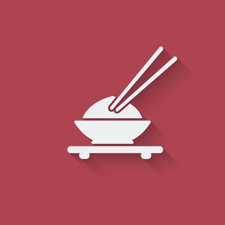 Asian food design elementのイラスト素材