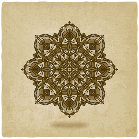 circular pattern mandala old background - vector illustration. eps 10のイラスト素材