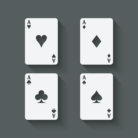 aces card setのイラスト素材