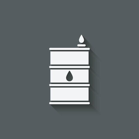 gasoline barrel symbol - vector illustration. eps 10のイラスト素材