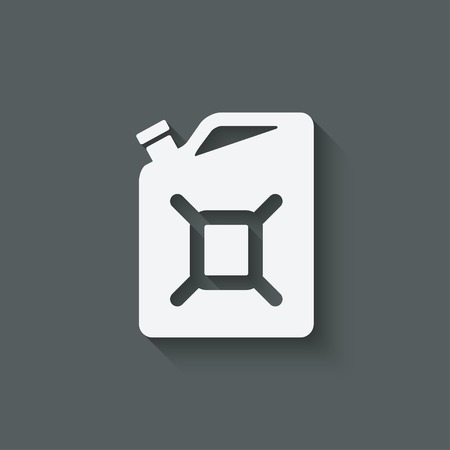 gasoline canister symbol - vector illustration. eps 10のイラスト素材