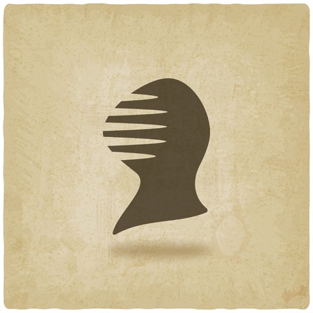 helmet icon old background - vector illustration. eps 10のイラスト素材