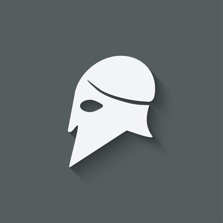 helmet icon symbol - vector illustration. eps 10のイラスト素材