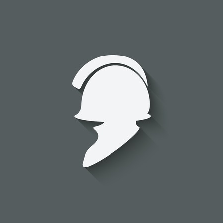 helmet icon symbol - vector illustration. eps 10のイラスト素材