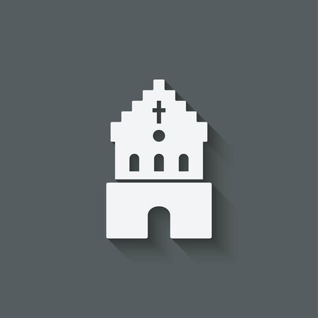 catholic church religious symbol のイラスト素材