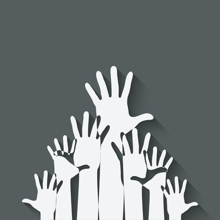 hands up symbolのイラスト素材