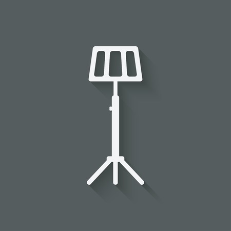 music stand symbolのイラスト素材