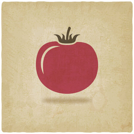 tomato symbol old backgroundのイラスト素材