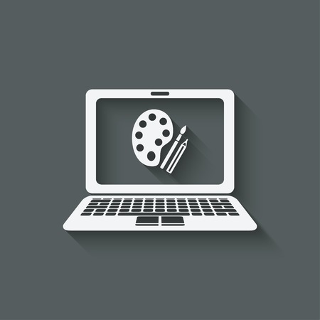 distance online learning symbolのイラスト素材