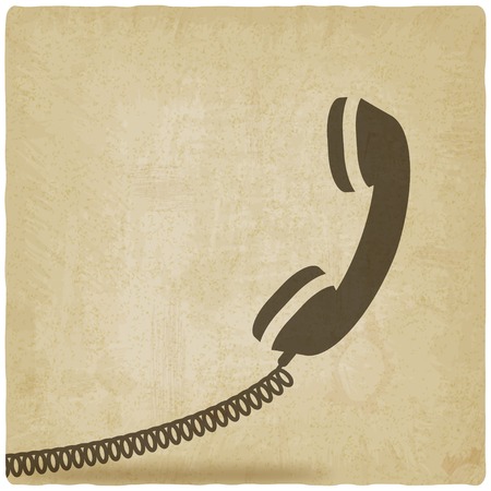 handset symbol old backgroundのイラスト素材