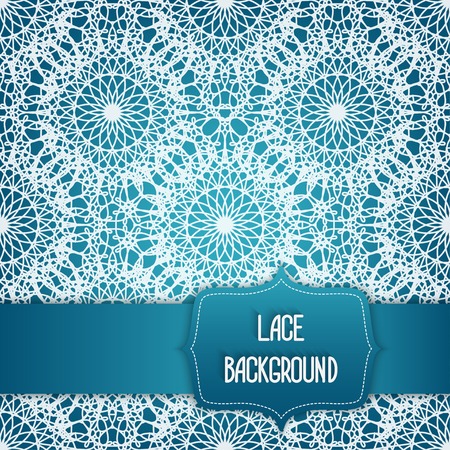lace blue backgroundのイラスト素材