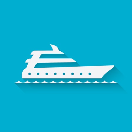 marine background with yachtのイラスト素材