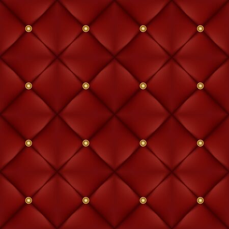 upholstery seamless pattern with gold buttonsのイラスト素材