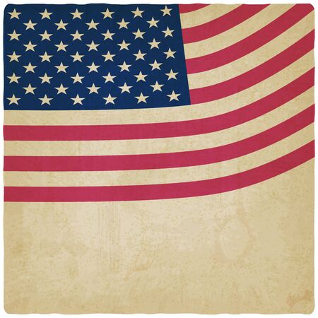 American flag vintage backgroundのイラスト素材