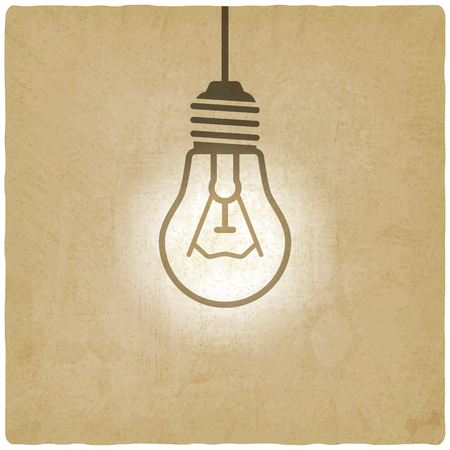 light bulb concept vintage background - vector illustration. eps 10のイラスト素材