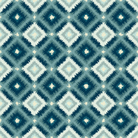 ethnic rhombus tribal seamless pattern - vector illustration. のイラスト素材