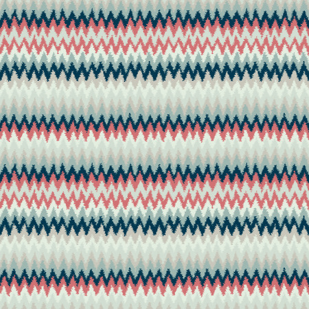 ethnic zigzag tribal seamless pattern - vector illustration.のイラスト素材