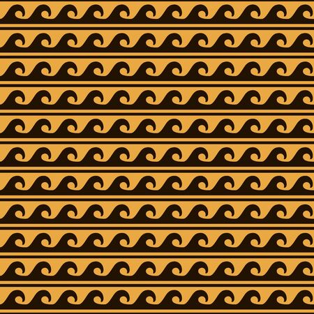 ethnic wave pattern. vector illustration のイラスト素材