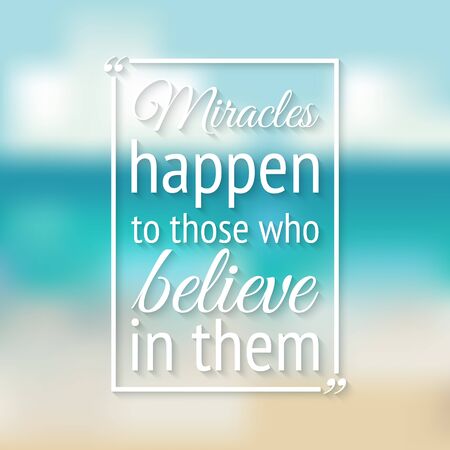 positive inspiration quote poster blurred background. vector illustration のイラスト素材
