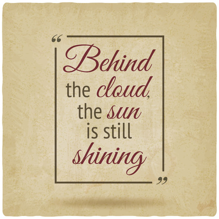 positive inspiration quote poster old background. vector illustrationのイラスト素材