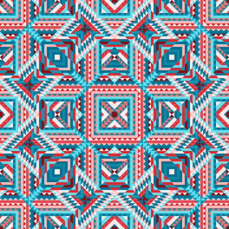 ethnic tribal seamless pattern aztec style. vector illustration - eps 8