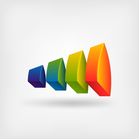 Creative multicolor abstract symbol design template.のイラスト素材