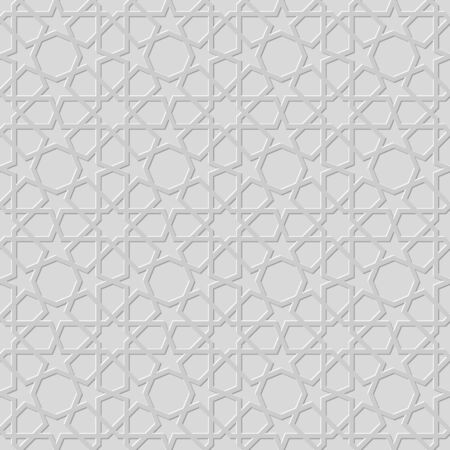 Traditional arabic geometric seamless patternのイラスト素材