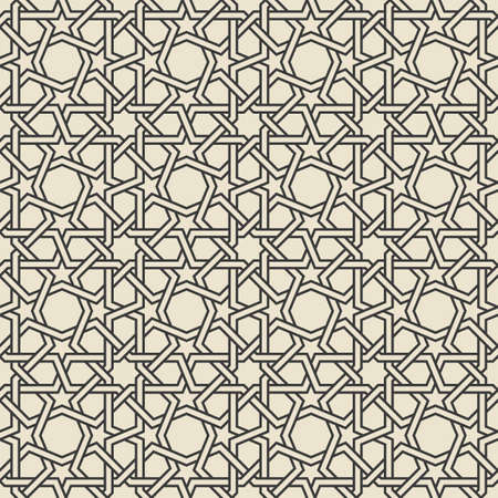 Traditional Arabic Islamic geometric seamless pattern. Vector illustrationのイラスト素材