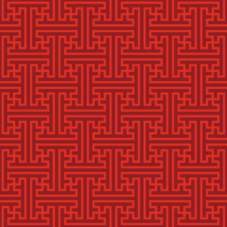 Traditional red japanese seamless pattern. Vector illustrationのイラスト素材