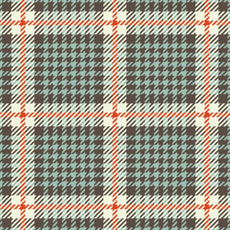 Tweed houndstooth tartan seamless pattern. Vector illustrationのイラスト素材