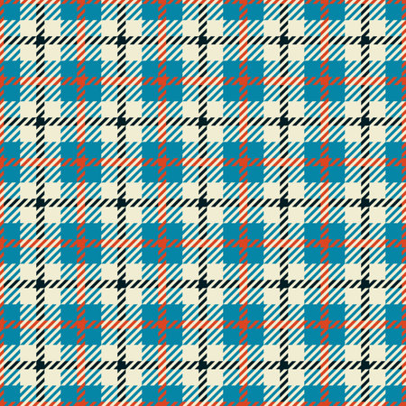 Tartan seamless pattern in multiple colors. Vector illustrationのイラスト素材